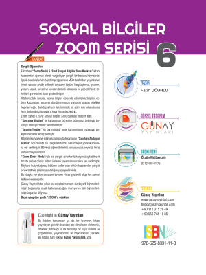 6. SINIF SOSYAL BİLGİLER - SB - ZOOM SERİSİ