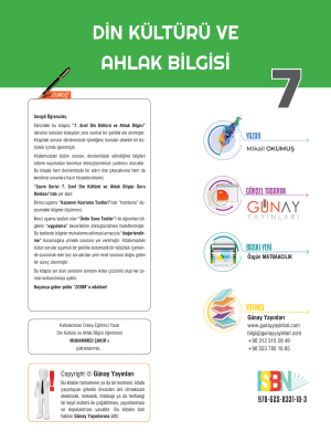7. SINIF DİN KÜLTÜRÜ -SB- ZOOM SERİSİ