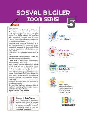 5. SINIF SOSYAL BİLGİLER - SB - ZOOM SERİSİ