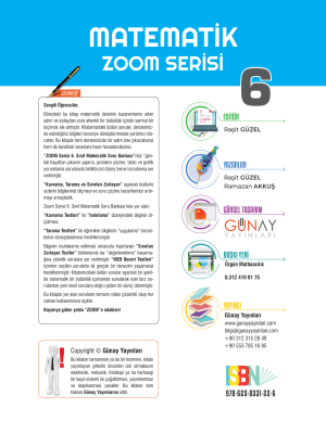 6. SINIF MATEMATİK - SB - ZOOM SERİSİ