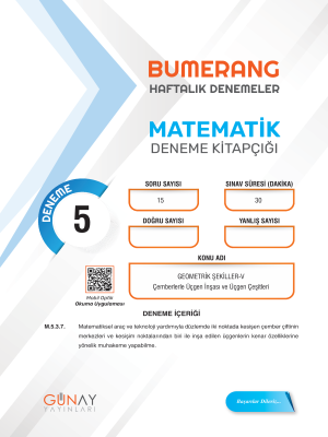 5. SINIF MATEMATİK BUMERANG HAFTALIK DENEME - 5
