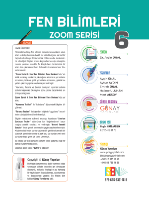 6. SINIF FEN BİLİMLERİ - SB - ZOOM SERİSİ