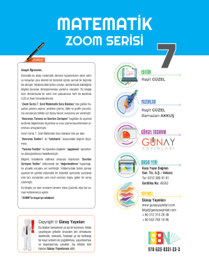 7. SINIF MATEMATİK -SB- ZOOM SERİSİ